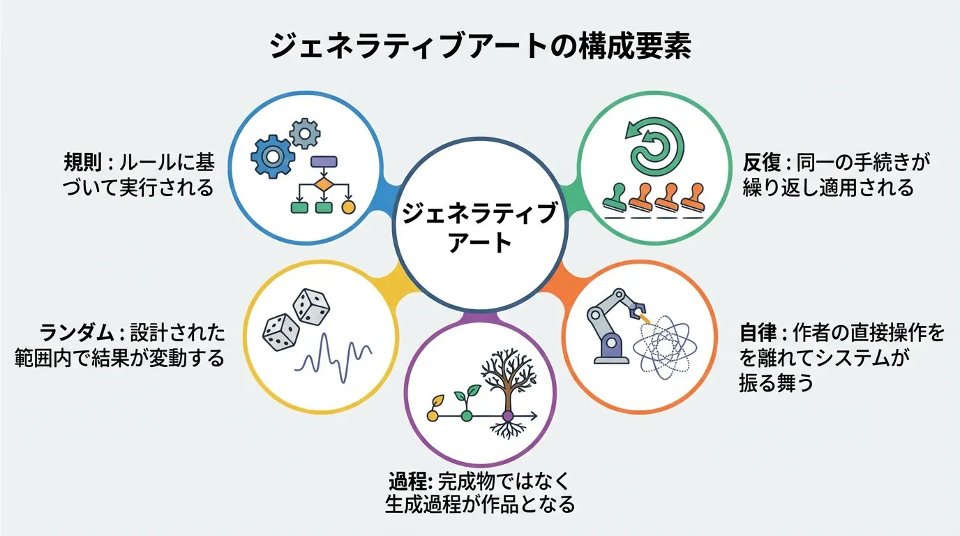 ジェネラティブアートの構成要素